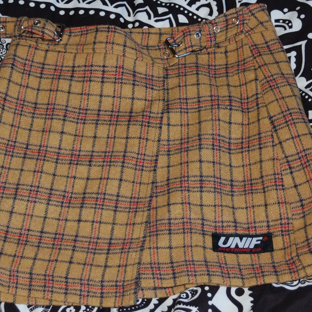 UNIF plaid skirt NWOT